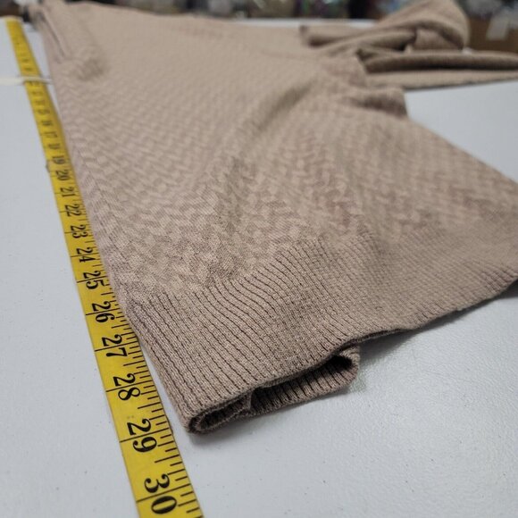 Bonobos Mens Slim Fit 1/4 Zip Herringbone Academia Sweater Size XXL Beige Herita - Picture 6 of 8